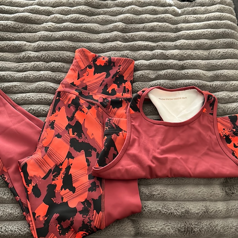 Adidas Burnt Red / Orange Gym Fit